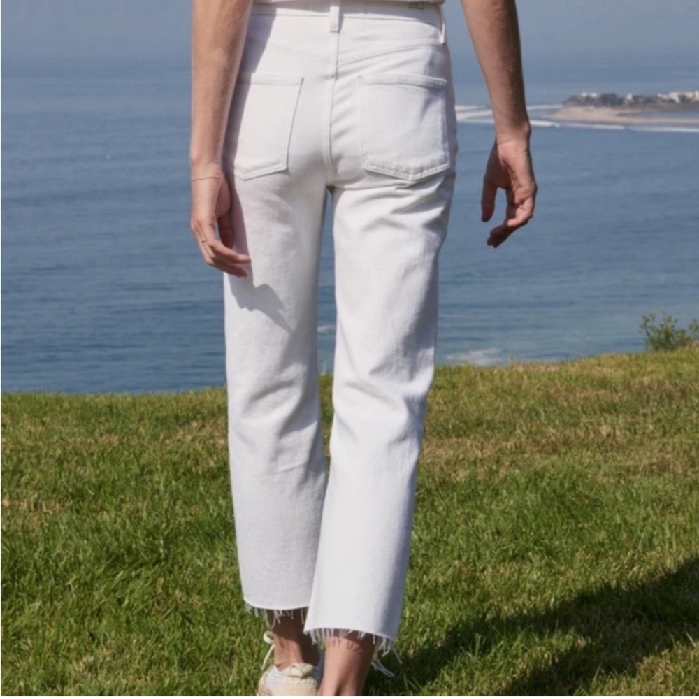 NIB Frank & Eileen Italian vintage Monaghan White Jeans - Picture 3 of 13